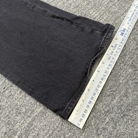 Levi's Premium Ribcage Bootcut Jeans Women 32 Black Premium Boot Western Stretch - Picture 6 of 12